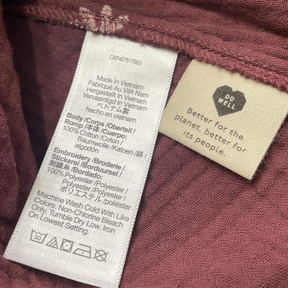 MADEWELL Francis Embroidered Gauze Top - Picture 10 of 10